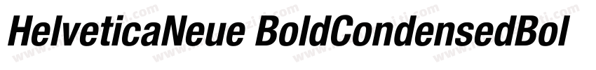 HelveticaNeue BoldCondensedBold字体转换